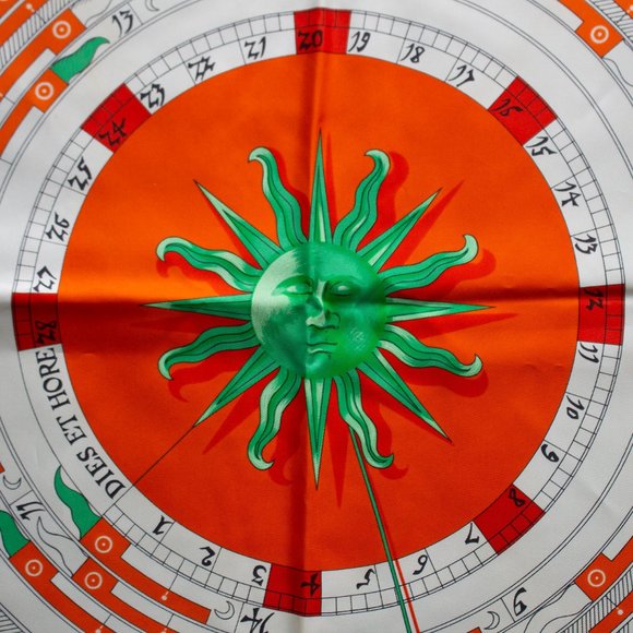 Hermes Astrology Calendar Silk Scarf - Picture 7 of 8
